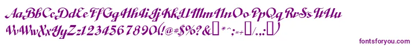 ObtuseSolid Font – Purple Fonts on White Background