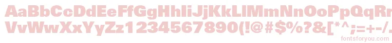 UniversltstdXblack Font – Pink Fonts on White Background