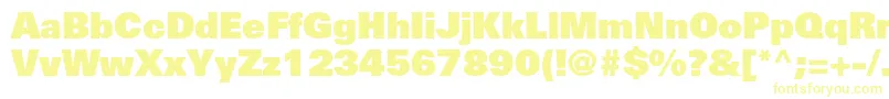 UniversltstdXblack Font – Yellow Fonts