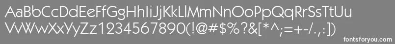 KabeltttBook Font – White Fonts on Gray Background
