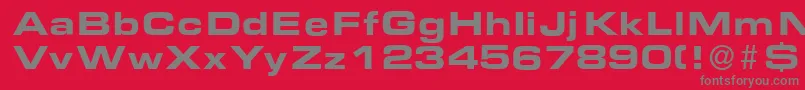 EurasiaexBold Font – Gray Fonts on Red Background