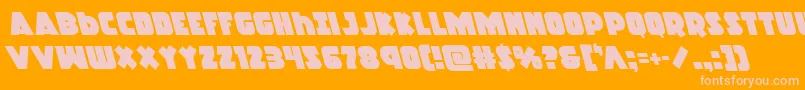 Racketsquadleft Font – Pink Fonts on Orange Background