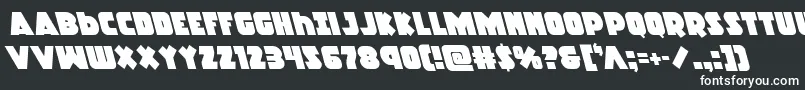 Racketsquadleft Font – White Fonts