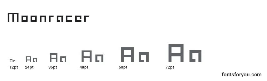 Moonracer Font Sizes