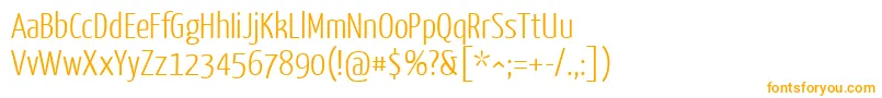 Шрифт YanonekaffeesatzLight – оранжевые шрифты