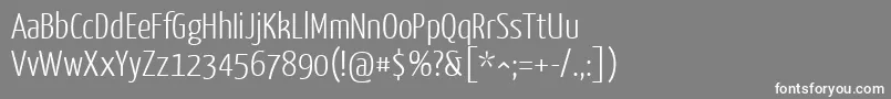 YanonekaffeesatzLight Font – White Fonts on Gray Background