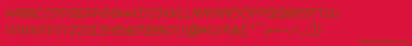 Police AcmesecretagentbbReg – polices brunes sur fond rouge