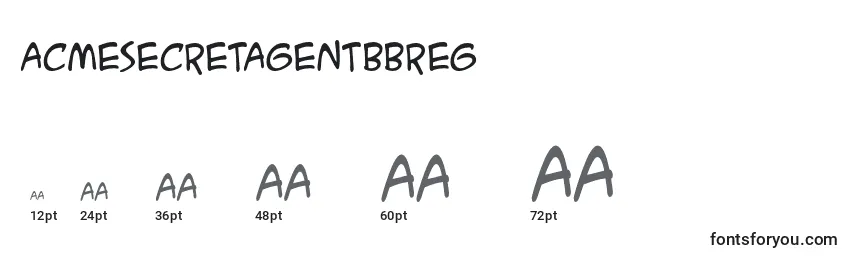 Размеры шрифта AcmesecretagentbbReg (117655)