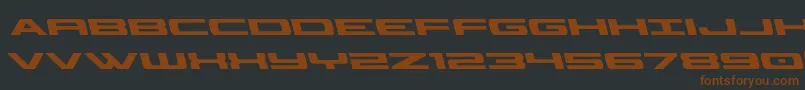 Classiccobraleft Font – Brown Fonts on Black Background