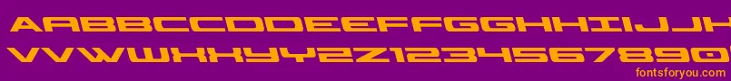 Classiccobraleft Font – Orange Fonts on Purple Background