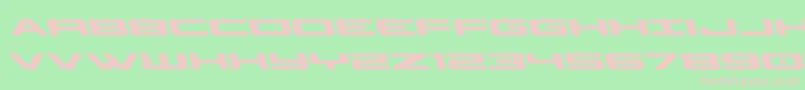 Classiccobraleft-Schriftart – Rosa Schriften auf grünem Hintergrund