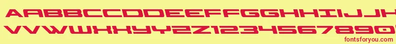 Classiccobraleft Font – Red Fonts on Yellow Background