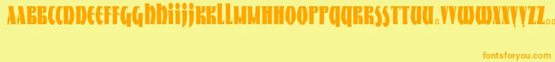 En savoir plus sur la police NestorCondensed Police NestorCondensed – polices orange sur fond jaune