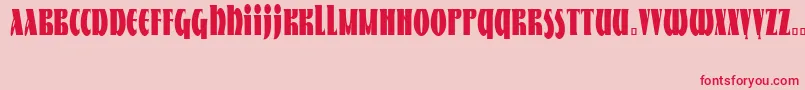 Шрифт NestorCondensed – красные шрифты на розовом фоне
