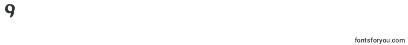 フォントRunnings – フォント数字9