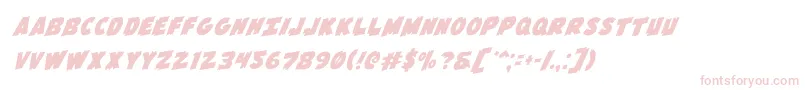 Flyingleatherv2rotal Font – Pink Fonts on White Background