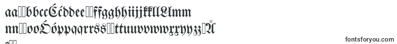 Шрифт Dswalbaumfraktur – польские шрифты