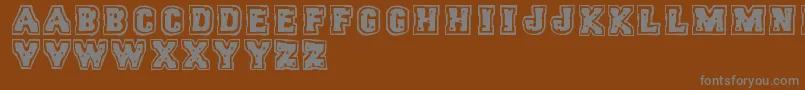 Подробнее о шрифте Trigun Шрифт Trigun – серые шрифты на коричневом фоне