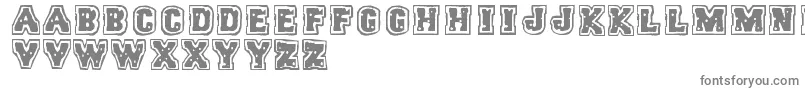 Trigun Font – Gray Fonts on White Background