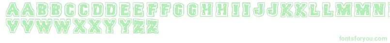 Trigun-Schriftart – Grüne Schriften