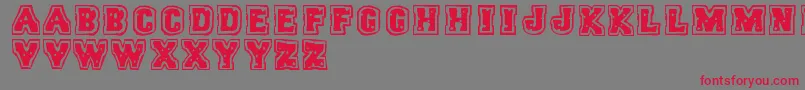 Trigun Font – Red Fonts on Gray Background