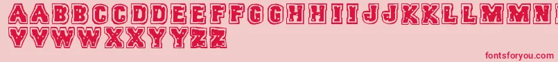 Trigun Font – Red Fonts on Pink Background