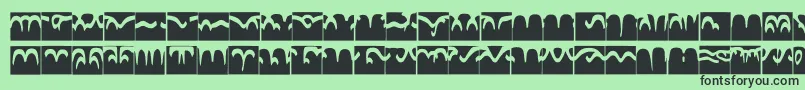 Codedborderフォントについての詳細 フォントCodedborder – 緑の背景に黒い文字