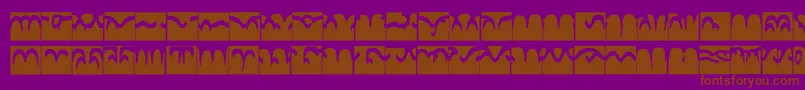 fuente Codedborder – Fuentes Marrones Sobre Fondo Morado