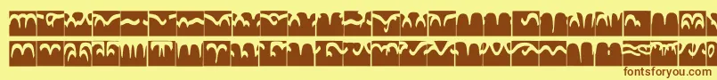Codedborder Font – Brown Fonts on Yellow Background