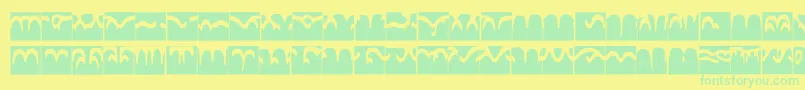 Codedborder Font – Green Fonts on Yellow Background