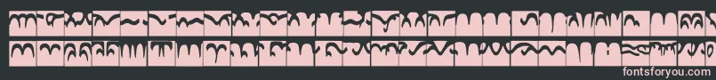 Fonte Codedborder – fontes rosa em um fundo preto