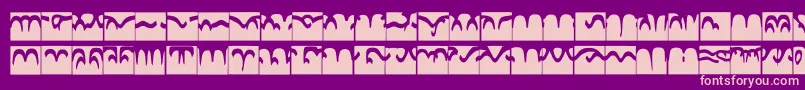 Codedborder Font – Pink Fonts on Purple Background