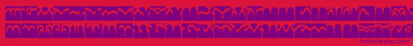 Codedborder Font – Purple Fonts on Red Background