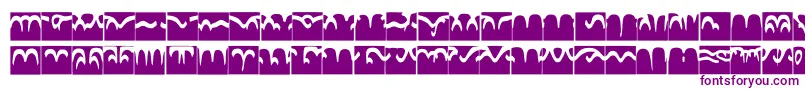フォントCodedborder – 紫色のフォント