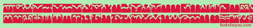 fuente Codedborder – Fuentes Rojas Sobre Fondo Verde