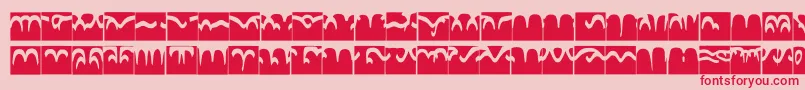 Codedborder Font – Red Fonts on Pink Background