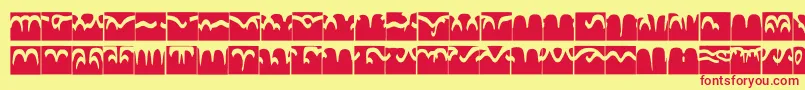 Codedborder Font – Red Fonts on Yellow Background