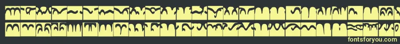 Codedborder Font – Yellow Fonts on Black Background