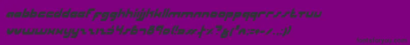 UniSolCondensedItalic Font – Black Fonts on Purple Background