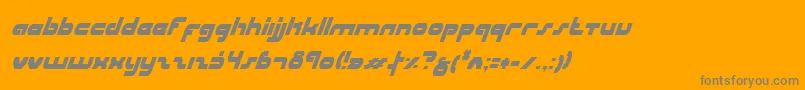 UniSolCondensedItalic Font – Gray Fonts on Orange Background