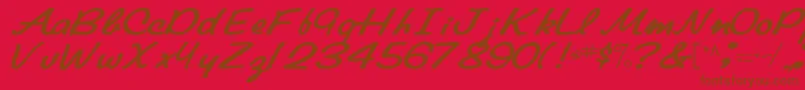 Подробнее о шрифте Elainefont81Bold Шрифт Elainefont81Bold – коричневые шрифты на красном фоне