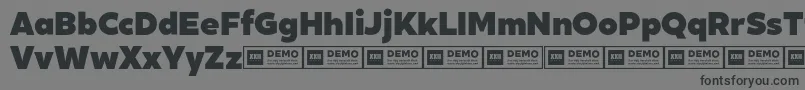 XxiigeomdemoBlack-fontti – mustat fontit harmaalla taustalla
