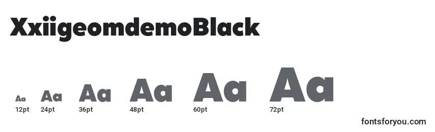 XxiigeomdemoBlack Font Sizes