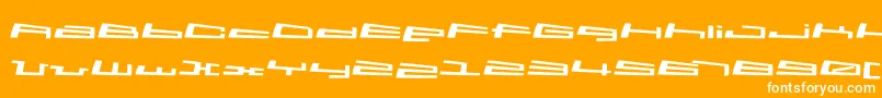 Totalkrass Font – White Fonts on Orange Background