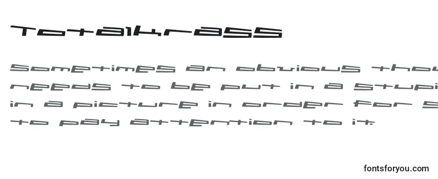 Обзор шрифта Totalkrass