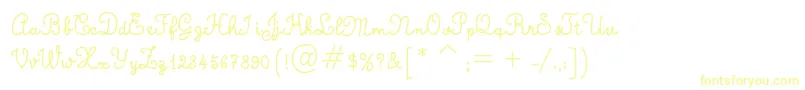 CalligraphyHandMade Font – Yellow Fonts