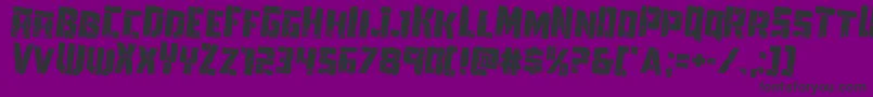 Towerruinsrotate2-fontti – mustat fontit violetilla taustalla