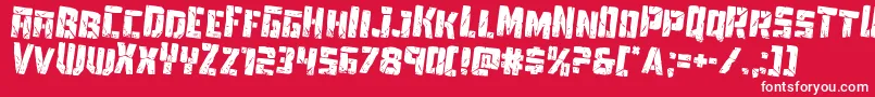 Towerruinsrotate2 Font – White Fonts on Red Background