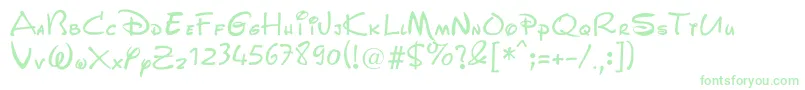 WaltDisneyScript Font – Green Fonts