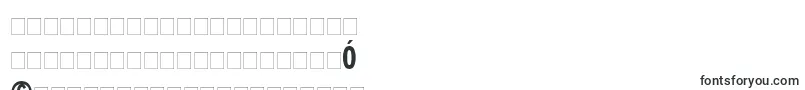 ErbarLtBoldCondensed-fontti – uiguurien fontit